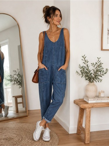 Tuta donna blu - e,